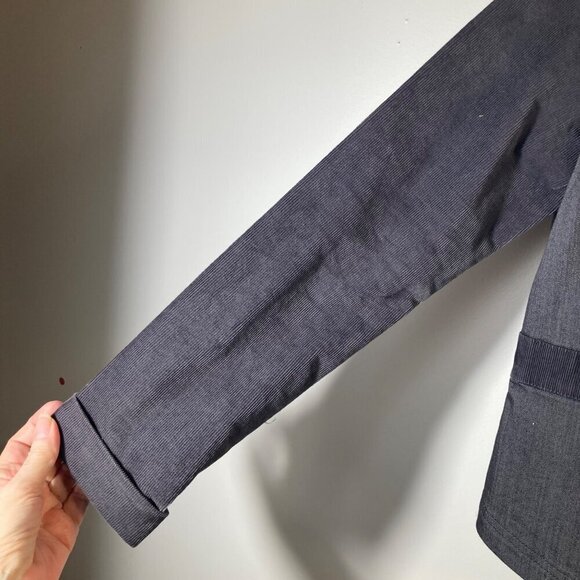 Womens Prana Nadine Jacket Corduroy Denim Stretch Gray Blue L Cotton Polyester S - Picture 5 of 10